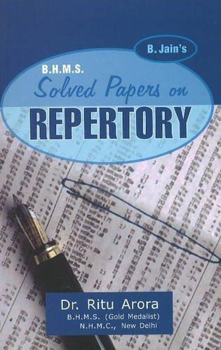 B. Jain's B.H.M.S. Solved Papers on Repertory [Paperback] [Jul 01, 2002] B. Jain]