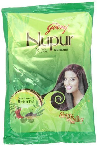 Buy Godrej Nupur Mehendi Powder 9 Herbs Blend, 150-gram online for USD 14.88 at alldesineeds