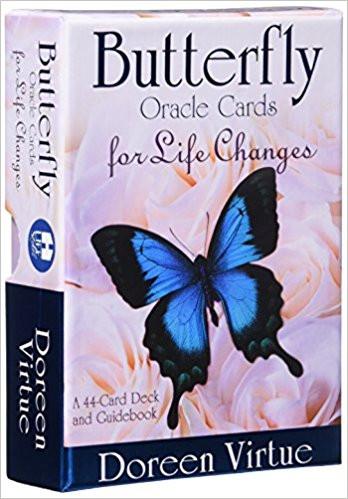 Butterfly Oracle Cards for Life Changes: A 44-Card Deck and Guidebook Cards – 3 May 2016
by Doreen Virtue PhD (Author) ISBN13: 9781401950033 ISBN10: 1401950035 for USD 31.66
