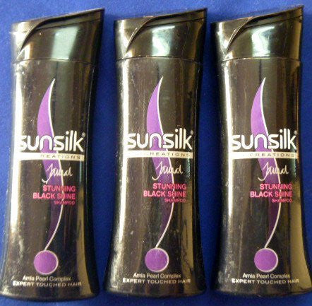 Buy 3 X Sunsilk Stunning Black Shine Shampoo Amla Pearl Complex 80ml X 3 = 240ml online for USD 32.85 at alldesineeds