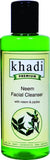 Khadi Premium Herbal Neem Facial Cleanser with Neem and Jojoba, 210ml - alldesineeds