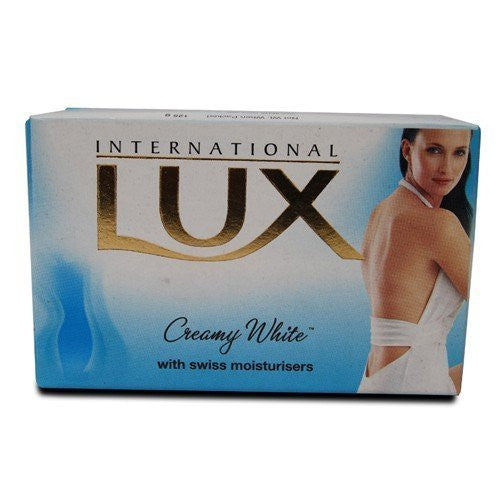 Buy Lux Creamy White With Swiss Moisturiser Soap 125G (Pack 2) online for USD 8.4 at alldesineeds