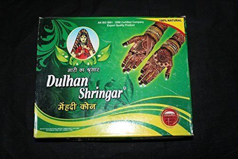 Buy 6 Dulhan Shringar Mehndi Cones (30 gms each) + 6 Eyelashes liner online for USD 13.49 at alldesineeds