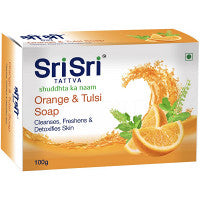 Pack of 2 Sri Sri Tattva Orange & Tulsi Soap (100g)
