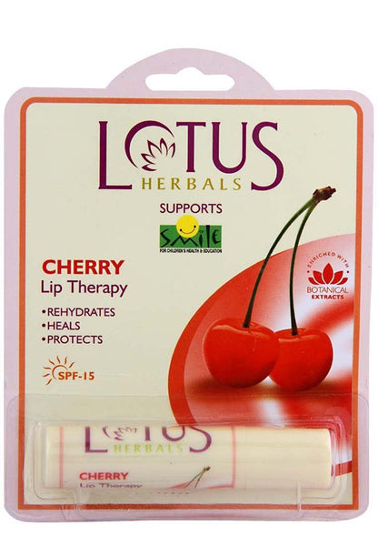 Buy Lotus Herbals Lip Therapy Cherry, 4g online for USD 8.95 at alldesineeds
