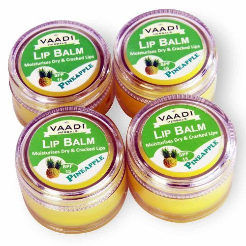 Buy Vaadi Herbals Lip Balm Pineapple 4x10g online for USD 12.86 at alldesineeds