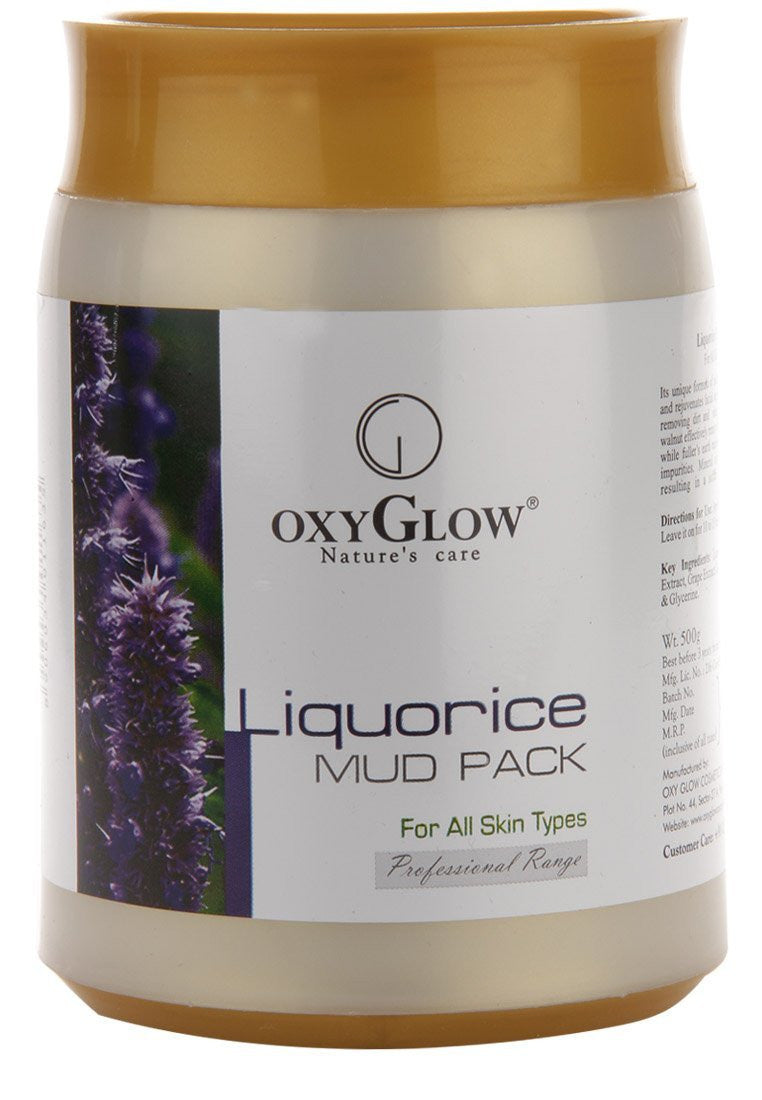 Buy Oxyglow Liquorice Mud Pack, 500g online for USD 22.8 at alldesineeds