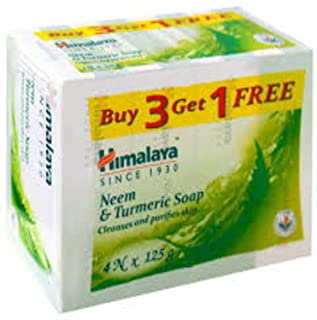 3 Pack of Himalaya Neem and Turmeric Soap, 125g