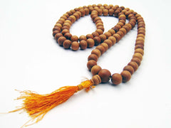 Buddhist Prayer Beads Aromatic Sandalwood Mala 8mm - This Prayer Mala Is the Best Stress Reduction Products to Add to Your Meditation and Yoga Apparel & Equipment