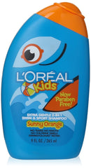 Buy L'Oreal Paris Kids 2-in-1 Extra Gentle Swim & Sport Shampoo Splash of Sunny Orange 9-Fluid Ounce online for USD 18.96 at alldesineeds