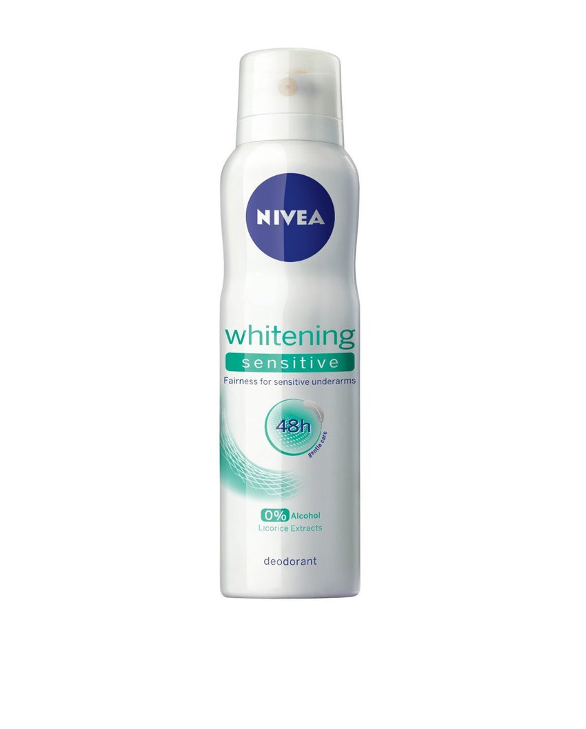 Nivea Whitening Sensitive 48 Hours Gentle Care Deodorant, 150ml - alldesineeds