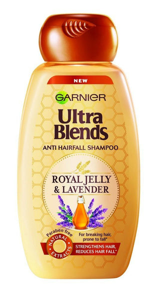 Buy Garnier Ultra Blends Royal Jelly and Lavender Shampoo, 75ml online for USD 7.57 at alldesineeds