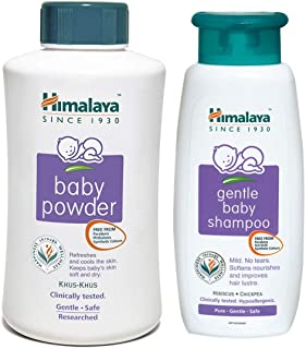 Himalaya Baby Powder, 700g and Shampoo (400 ml) Combo