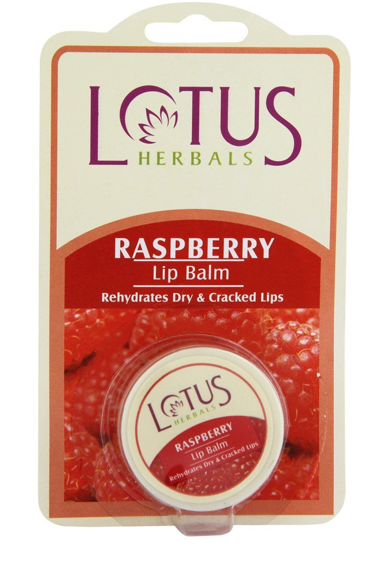Buy 3 Pack Lotus Herbals Lip Balm Raspberry, 5gms each online for USD 11.7 at alldesineeds