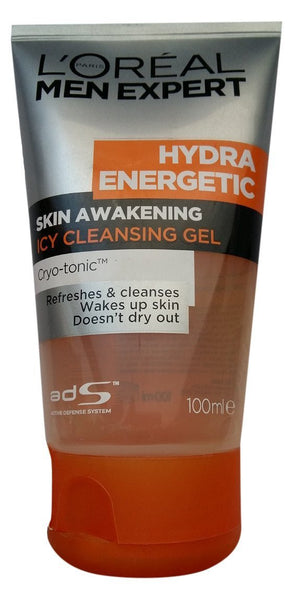 Buy L'Oreal Paris Men Expert Hydra Energetic Skin Awakening Icy Cleansing Gel 100ml online for USD 16.22 at alldesineeds