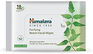 4 Pack of Himalaya Purifying Neem Facial Wipes, 10 Count