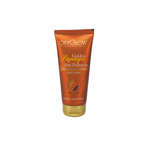 Oxyglow Golden Glow Papaya Anti Pollution Face Wash, 100ml - alldesineeds