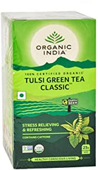 2 Pack of Organic India Tulsi Green - 25 Tea Bags.
