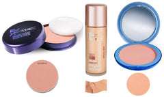 Buy BLUE HEAVEN Xpression Pan Cake (62), Oil Free Foundation (Natural Beige) & Silk On Face Compact (Blush) Combo. online for USD 17.98 at alldesineeds