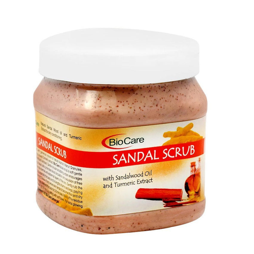 Buy BioCare SANDAL SCRUB with sandalwood oil and Turmeric Extract 500ml online for USD 17.8 at alldesineeds