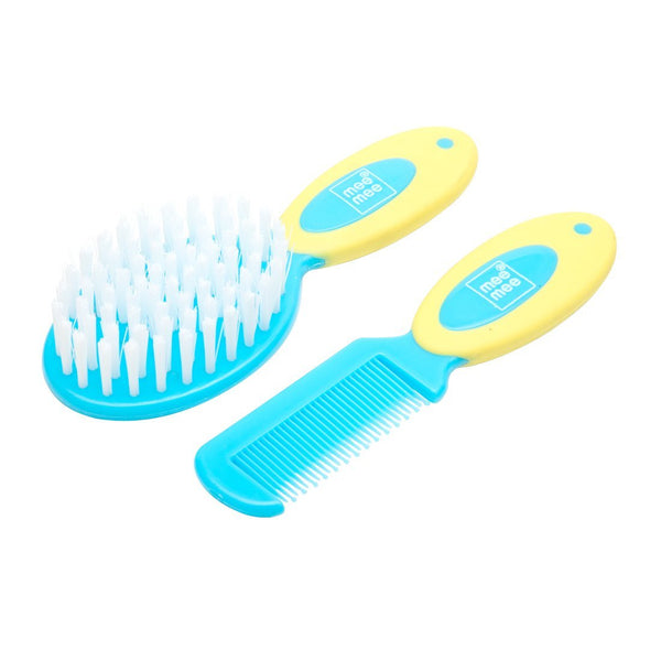 Mee Mee Soft Grip Brush and Comb Set (Blue)