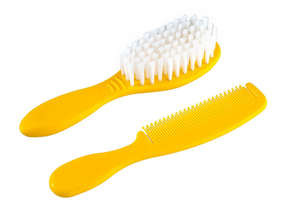 Little's Hair Brush and Comb (Yellow)