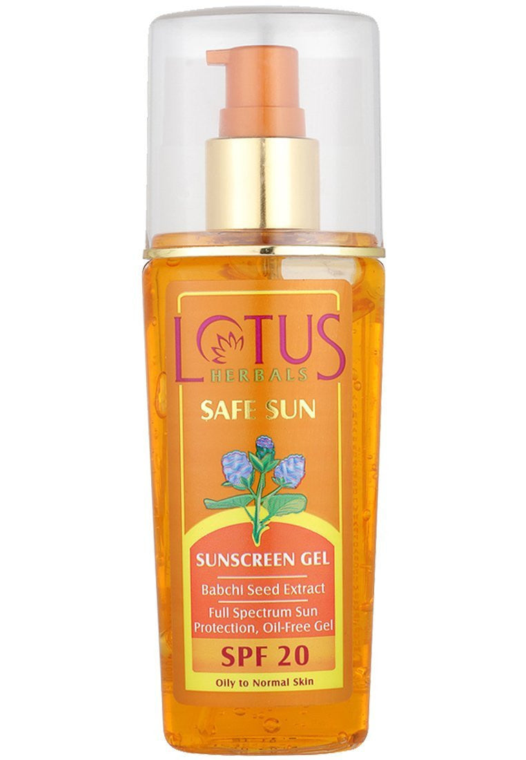 Buy Lotus Herbals Safe Sun Sunscreen Gel SPF 20, 100g online for USD 9.99 at alldesineeds