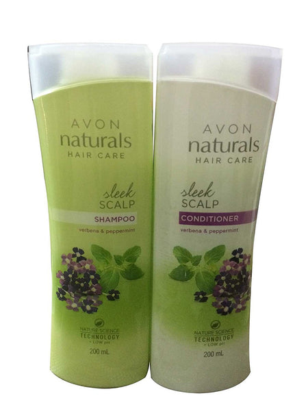 Avon Naturals Sleek Scalp Shampoo & Conditioner - alldesineeds
