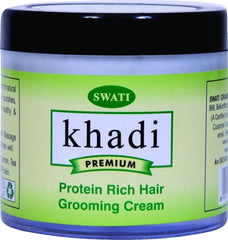 Khadi Premium Herbal Protein Rich Hair Grooming Cream ,100g - alldesineeds