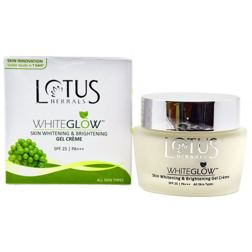 Buy Lotus Herbals Whiteglow Skin Whitening And Brightening Gel Cream SPF-25, 60g online for USD 9.4 at alldesineeds