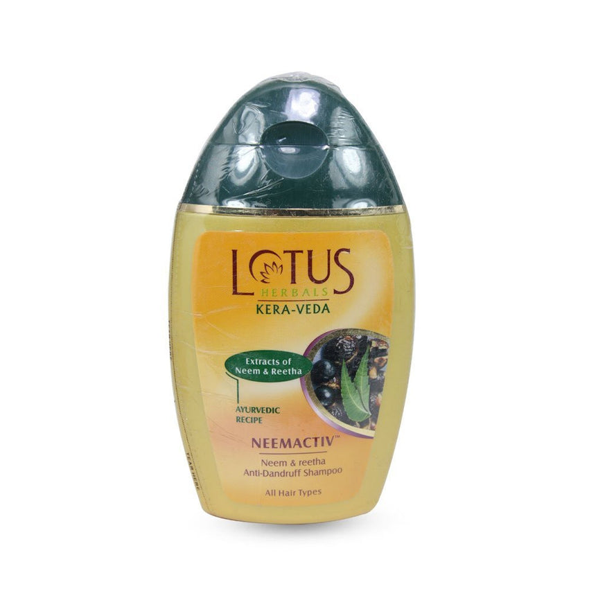 Buy Lotus Herbals Kera-Veda Neemactiv Neem and Reetha Anti-Dandruff Shampoo, 150ml online for USD 9.99 at alldesineeds