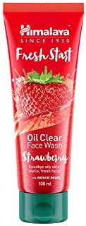 2 Pack of Himalaya Fresh Start Oil Clear Face Wash, Strawberry, 100ml