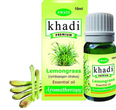 Khadi Premium Essential Oil Lemongrass (Cymbopogon Citratus) 10 Ml - alldesineeds