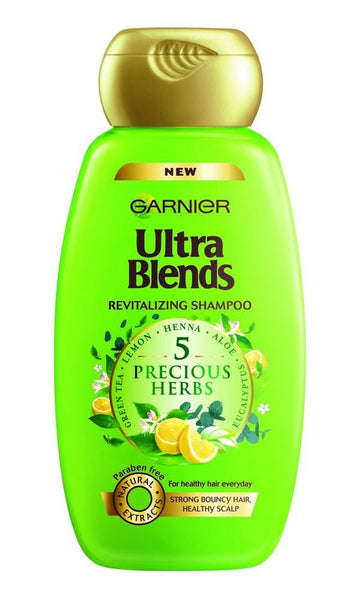 Buy Garnier Ultra Blends 5 Precious Herbs Shampoo, 75ml online for USD 7.57 at alldesineeds