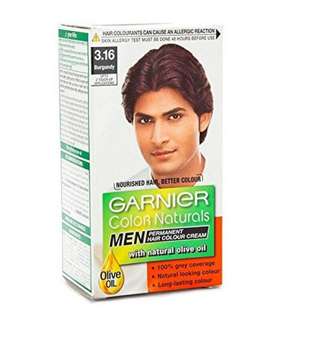 3 Pack Garnier Color Naturals Men, 3.16 Burgundy , 36ml+ 24g each - alldesineeds