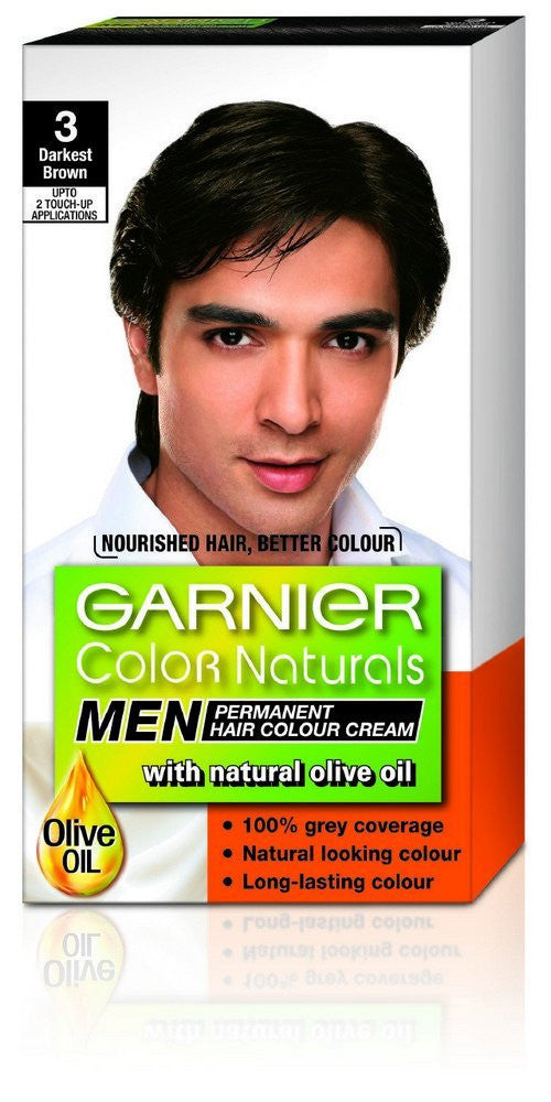 Buy 3 Pack Garnier Color Naturals Men, Darkest Brown online for USD 12.45 at alldesineeds