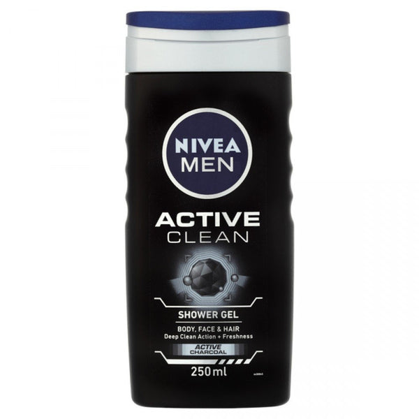 Buy Nivea Men Active Clean Shower Gel, 250ml online for USD 12.41 at alldesineeds