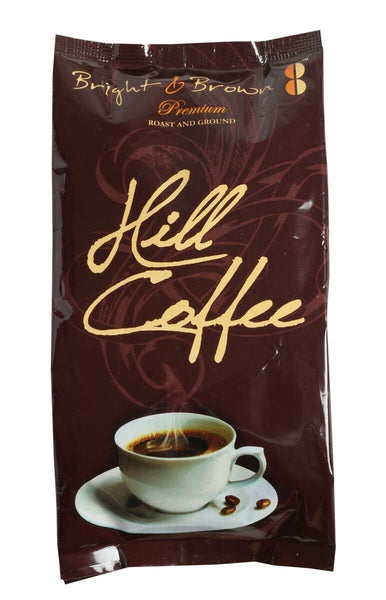 Bright & Brown Hill Coffee - Premium Quality Roasted Ground Coffee - 250 gms - alldesineeds