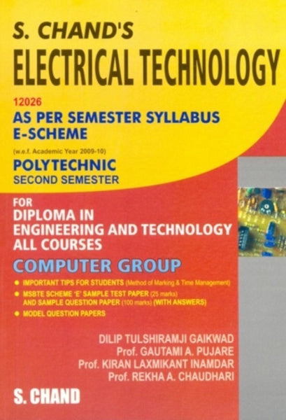 Electrical Technology: (Polytechnic)12026 II Sem.Computer Group [Dec 01, 2011] [[ISBN:8121938414]] [[Format:Paperback]] [[Condition:Brand New]] [[Author:Tulshiramji, Dilip]] [[ISBN-10:8121938414]] [[binding:Paperback]] [[manufacturer:S Chand &amp; Co Ltd]] [[number_of_pages:178]] [[publication_date:2011-12-01]] [[brand:S Chand &amp; Co Ltd]] [[ean:9788121938419]] for USD 20.71
