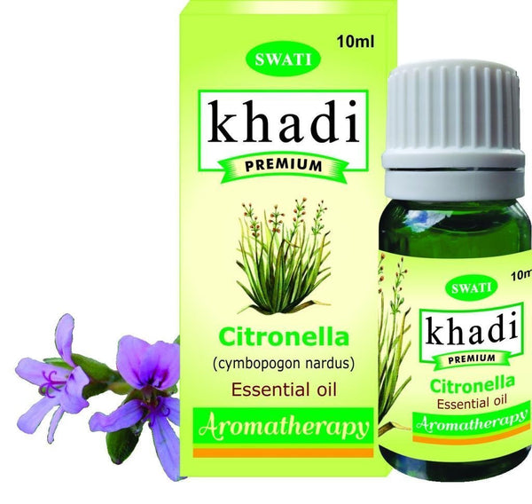 Khadi Premium Essential Oil Citronella (Cymbopogon Nardus) 10 Ml - alldesineeds
