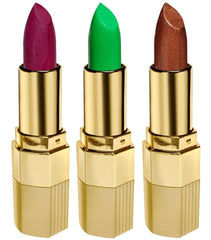 Buy BLUE HEAVEN Combo of 3 Xpression Lipstick (MP 143 PURPLE FAIRY, GN 101 GREEN NATURAL & CB 042 SCORCHY BRONZE) online for USD 20.18 at alldesineeds