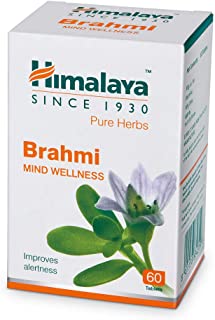 5 Pack of Himalaya Wellness Pure Herbs Brahmi Mind Wellness |Improves alertness |- 60 Tablet