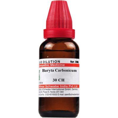Buy 2 x Willmar Schwabe India Baryta Carbonicum 30 CH (30ml) each online for USD 15.33 at alldesineeds