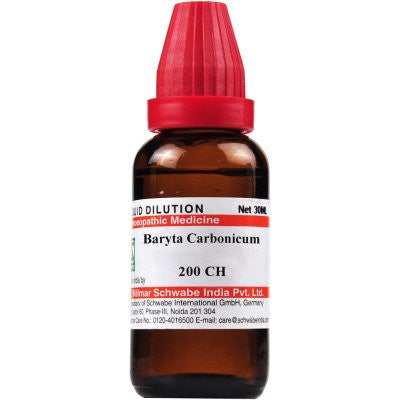 Buy 2 x Willmar Schwabe India Baryta Carbonicum 200 CH (30ml) each online for USD 16.29 at alldesineeds