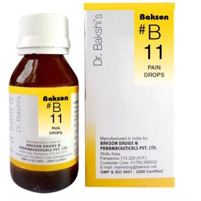 2 x Baksons B11 Pain Drops (30ml) each - alldesineeds