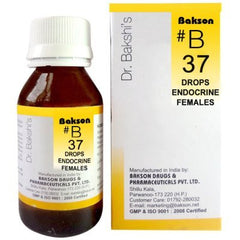 2 x Baksons B37 Endocrine Drops (Female) (30ml) each - alldesineeds