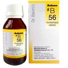 2 x Baksons B56 Thyrotoxic Drops (30ml) each - alldesineeds