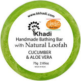 Pack of 2 Kailash Khadi Cucumber & Aloe Vera Loofah Soap (75g)