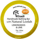Pack of 2 Kailash Khadi Lemongrass & Lime Loofah Soap (75g)