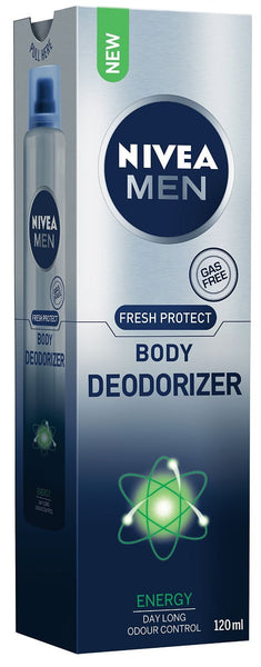 Nivea Men Fresh Protect Body Deodorizer Energy, 120ml - alldesineeds